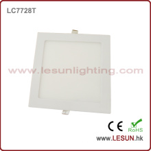 Quadratisches Platten-Licht des Silber- / Weiß-15W quadratisches LED für Einkaufszentrum LC7727t